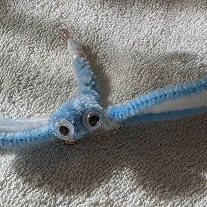 Blue and White Pipe Cleaner Creature